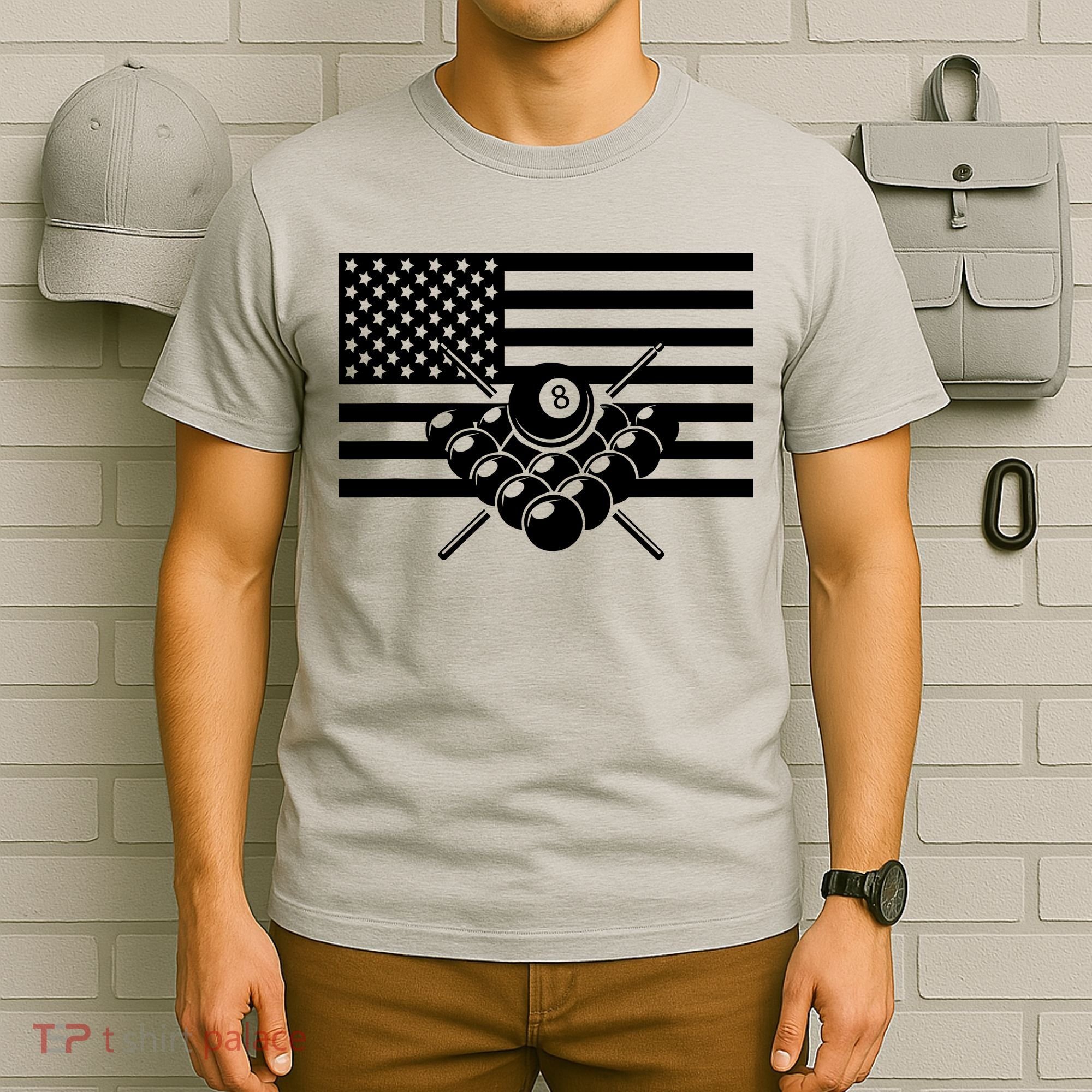 American Flag Billiards Billiards T-Shirt