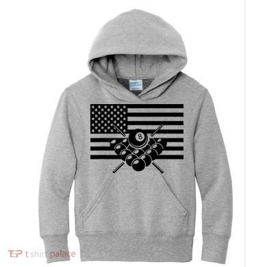 American Flag Billiards Billiards Kids Hoodie