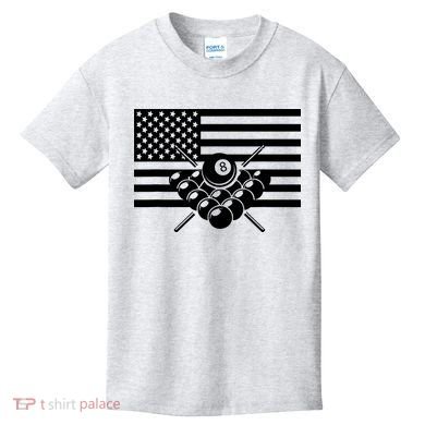 American Flag Billiards Billiards Kids T-Shirt