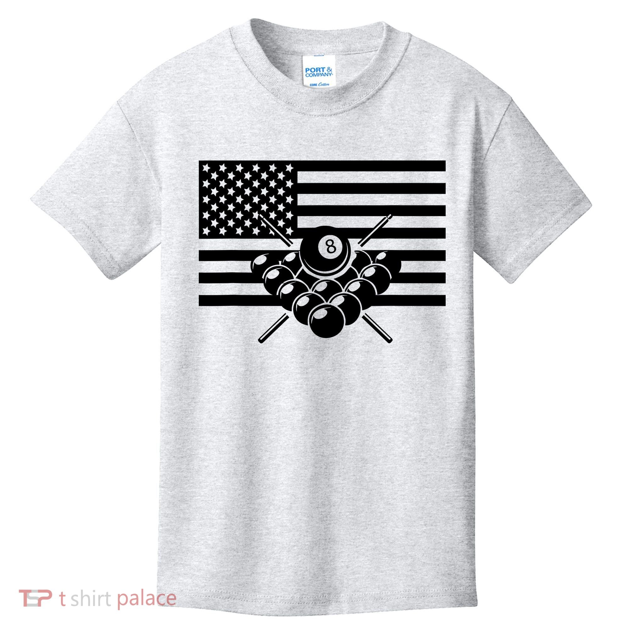 American Flag Billiards Billiards Kids T-Shirt
