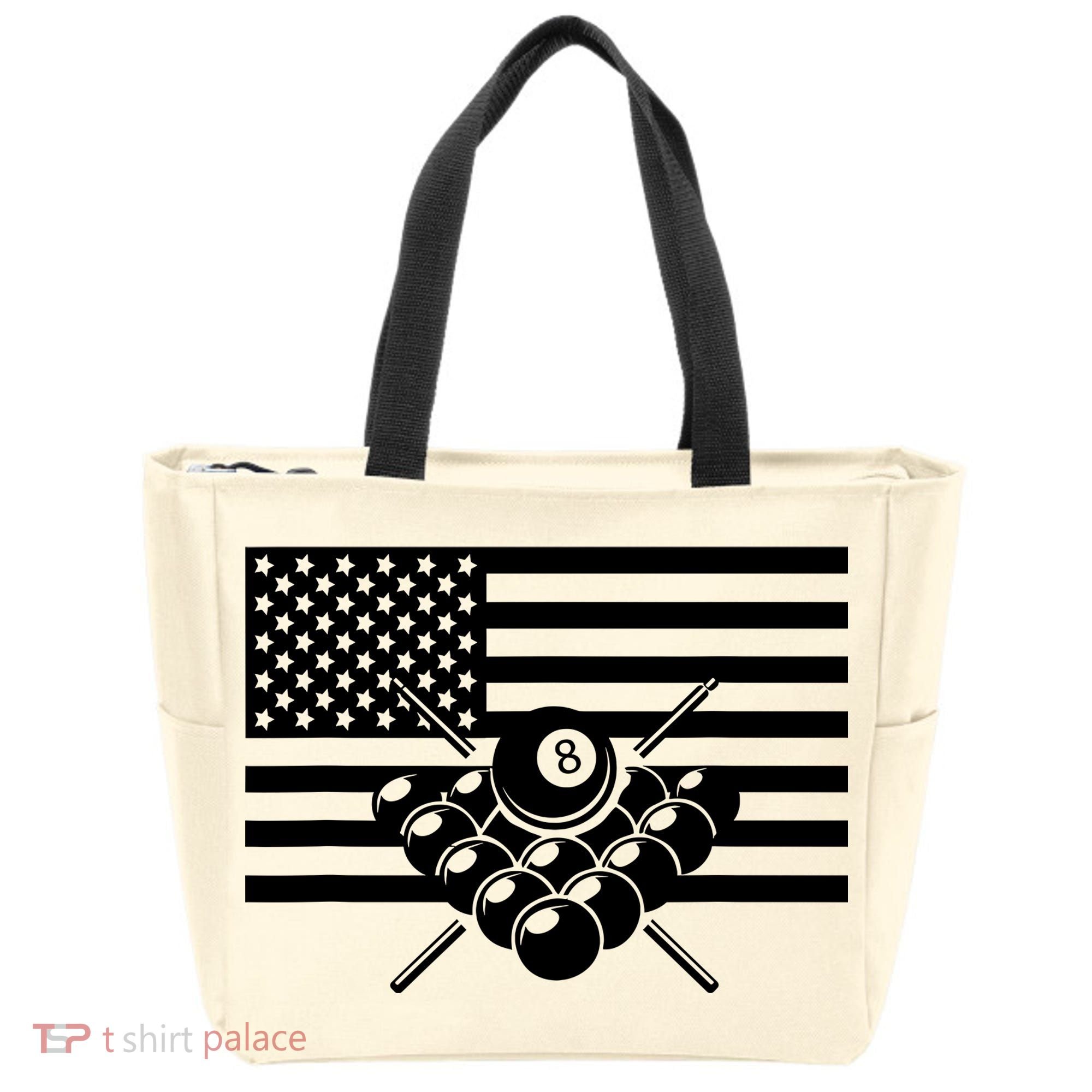 American Flag Billiards Billiards Tote Bag