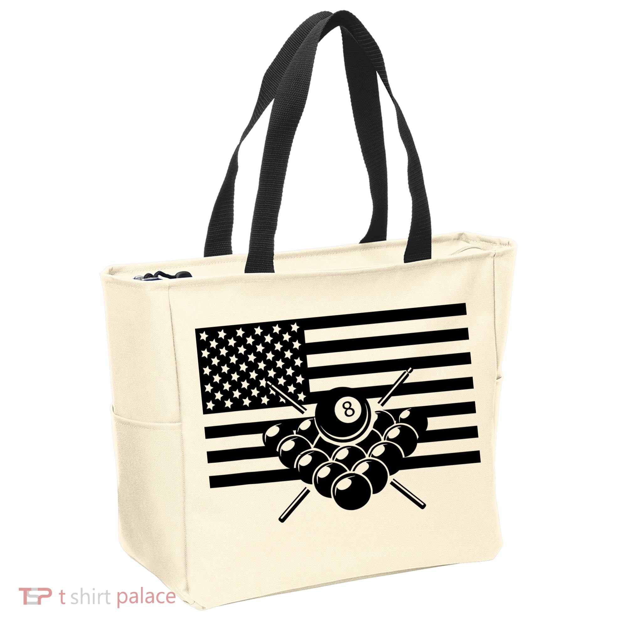 American Flag Billiards Billiards Tote Bag