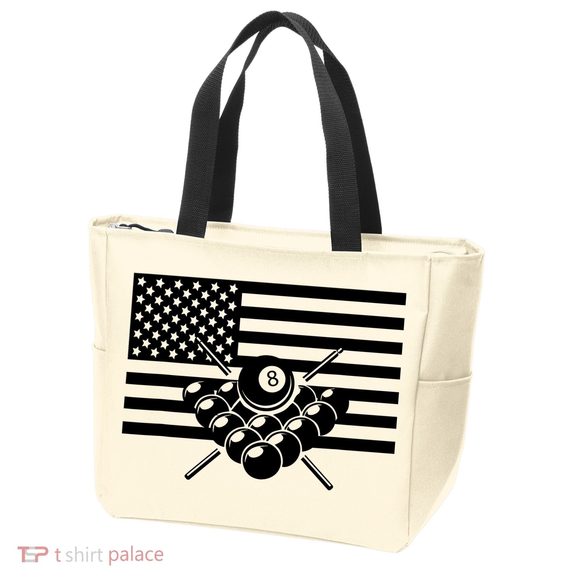American Flag Billiards Billiards Tote Bag