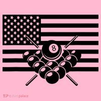 American Flag Billiards Billiards Coaster thumb 2