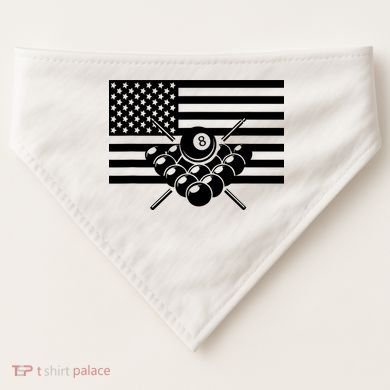 American Flag Billiards Billiards USA-Made Doggie Bandana