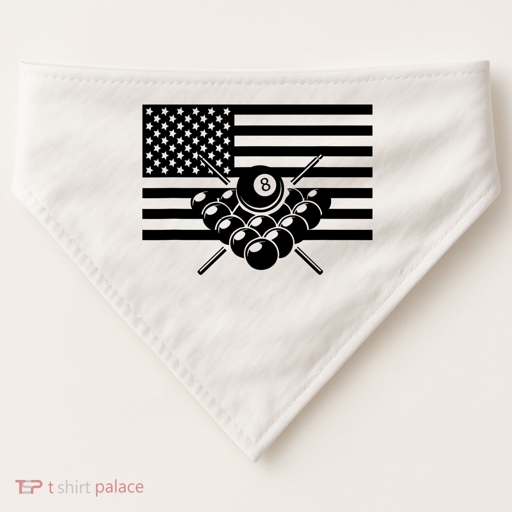 American Flag Billiards Billiards USA-Made Doggie Bandana