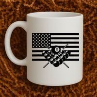 American Flag Billiards Billiards Coffee Mug thumb 2