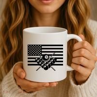 American Flag Billiards Billiards Coffee Mug thumb 3