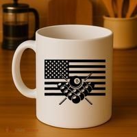 American Flag Billiards Billiards Coffee Mug thumb 4