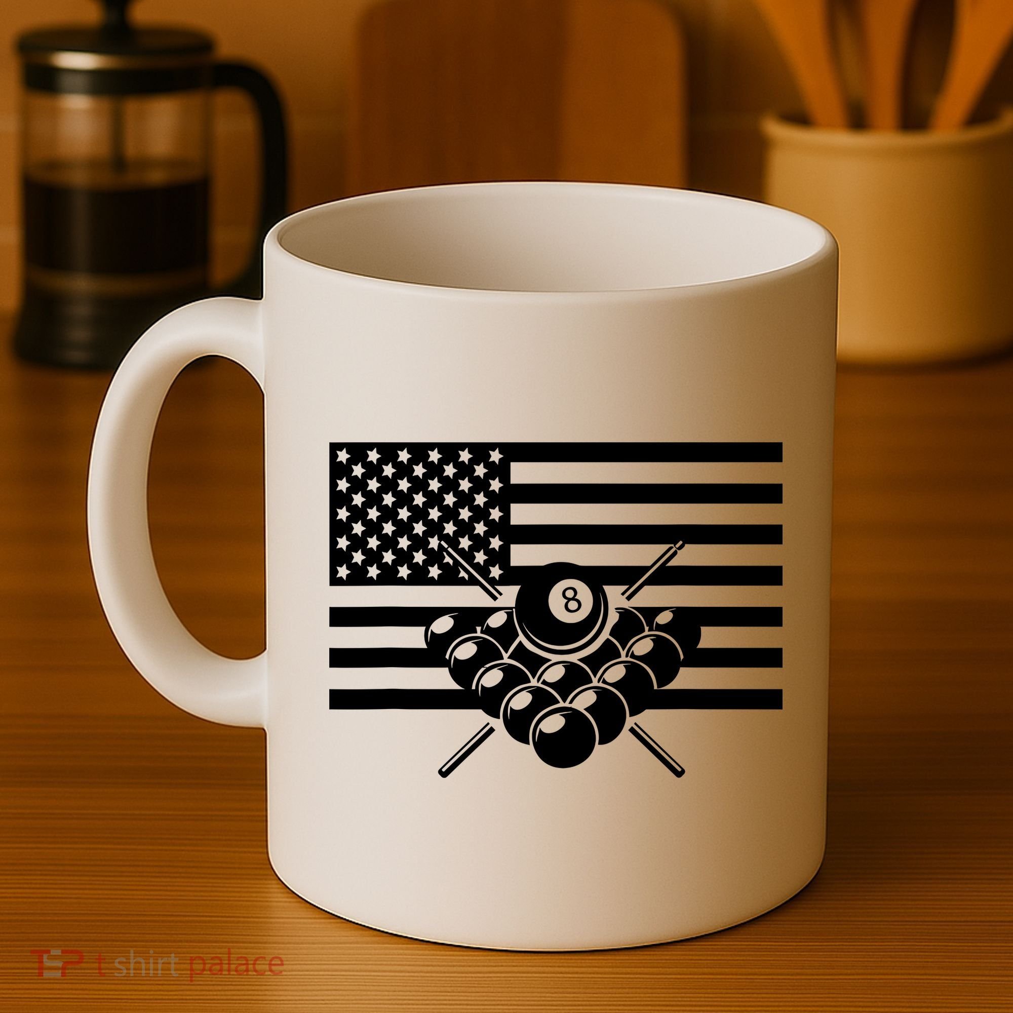 American Flag Billiards Billiards Coffee Mug