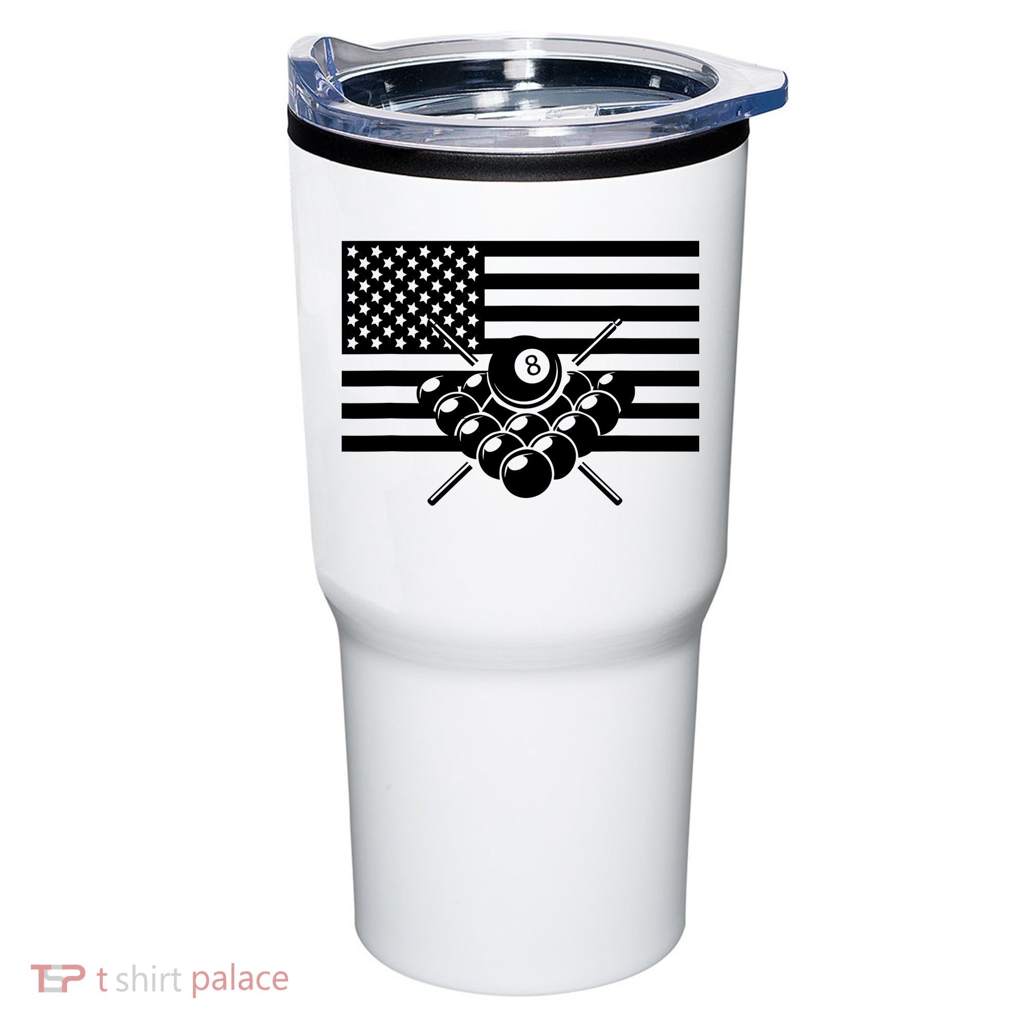 American Flag Billiards Billiards Tumbler