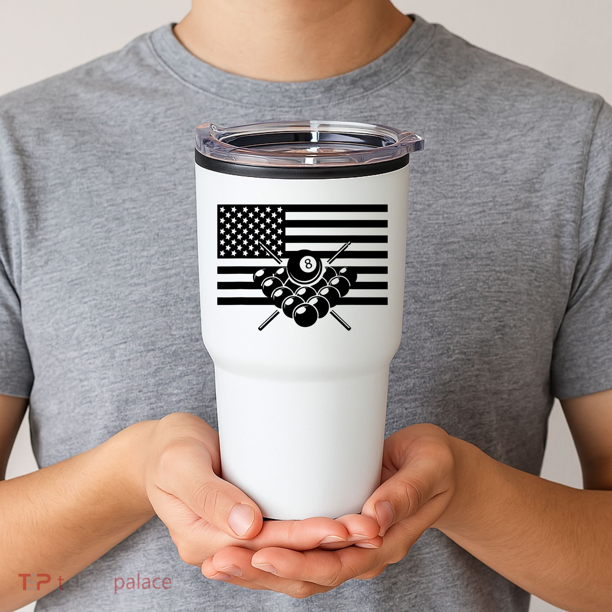 American Flag Billiards Billiards Tumbler