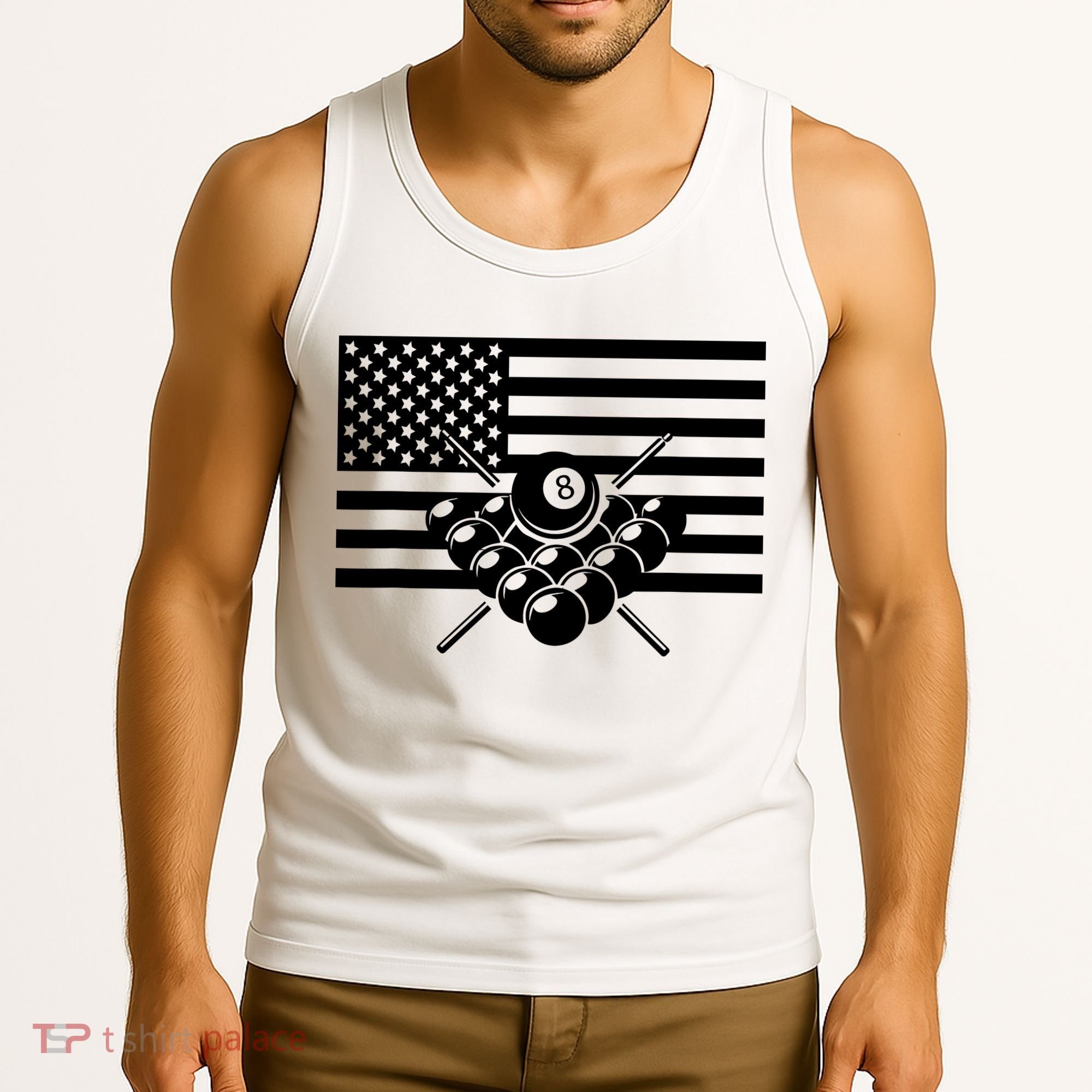 American Flag Billiards Billiards Tank Top