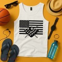 American Flag Billiards Billiards Tank Top thumb 4