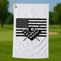 American Flag Billiards Billiards Golf Towel thumb 1