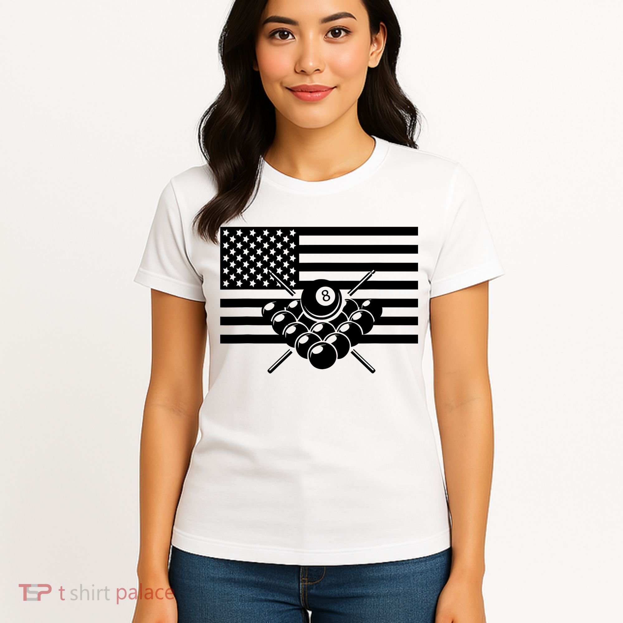 American Flag Billiards Billiards Women's T-Shirt