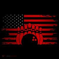 American Flag Bowling Apparel Bowling Women's Hoodie thumb 2