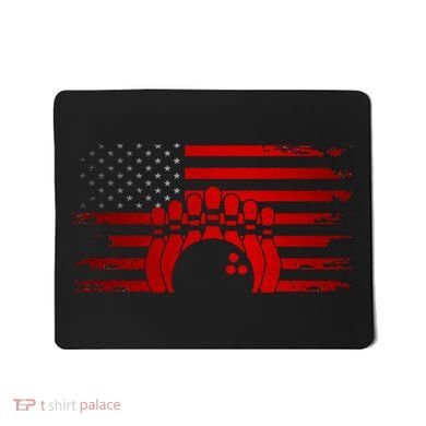 American Flag Bowling Apparel Bowling Mousepad
