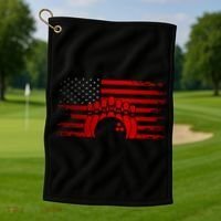 American Flag Bowling Apparel Bowling Golf Towel thumb 1