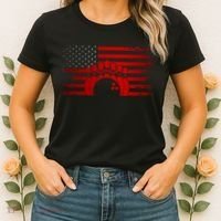 American Flag Bowling Apparel Bowling Women's T-Shirt thumb 2