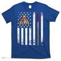 American Flag Billiard Vintage Pool Player Snooker Gift T-Shirt thumb 0