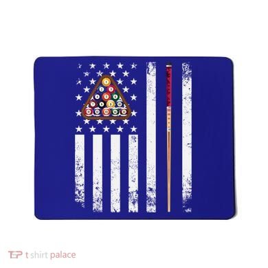 American Flag Billiard Vintage Pool Player Snooker Gift Mousepad