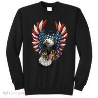 American Flag Bald Eagle 4th Of July USA Patriotic Sweatshirt thumb 0