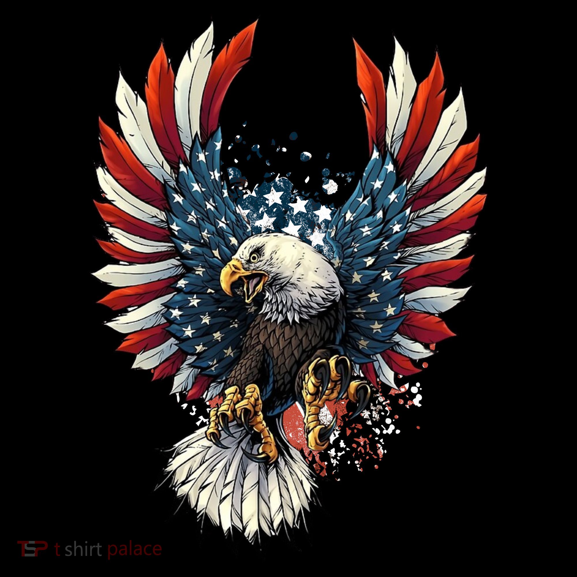 American Flag Bald Eagle 4th Of July USA Patriotic Coffee Mug