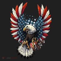 American Flag Bald Eagle 4th Of July USA Patriotic Beanie thumb 2