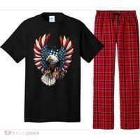American Flag Bald Eagle 4th Of July USA Patriotic Pajama Set thumb 0