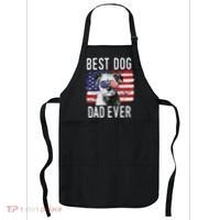American Flag Best Dog Dad Ever Border Terrier Usa Apron thumb 0