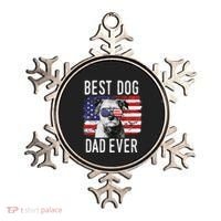 American Flag Best Dog Dad Ever Border Terrier Usa Ornament thumb 0