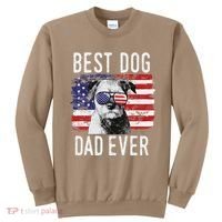 American Flag Best Dog Dad Ever Border Terrier Usa Sweatshirt thumb 0