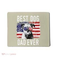 American Flag Best Dog Dad Ever Border Terrier Usa Mousepad thumb 0