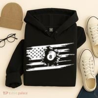 American Flag Billiards Cute Billiards Player Gift Hoodie thumb 4
