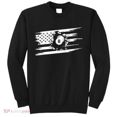 American Flag Billiards Cute Billiards Player Gift Sweatshirt