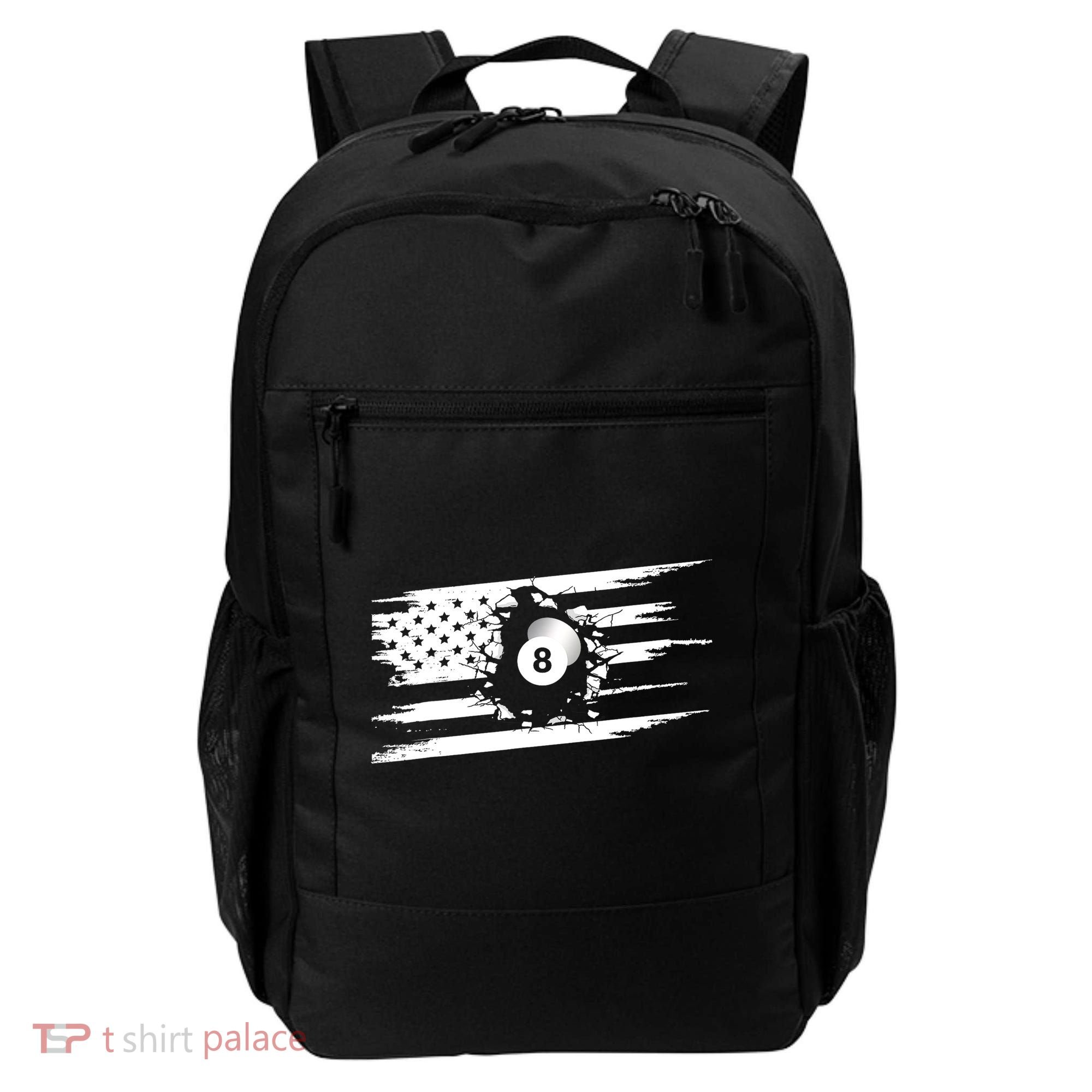 American Flag Billiards Cute Billiards Player Gift Backpack