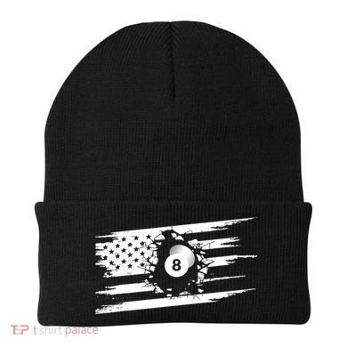 American Flag Billiards Cute Billiards Player Gift Beanie
