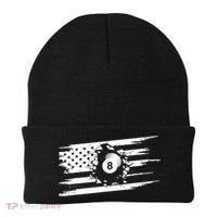 American Flag Billiards Cute Billiards Player Gift Beanie thumb 0