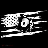 American Flag Billiards Cute Billiards Player Gift Mousepad thumb 1