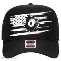American Flag Billiards Cute Billiards Player Gift Hat thumb 0