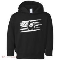 American Flag Billiards Cute Billiards Player Gift Toddler Hoodie thumb 0
