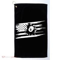 American Flag Billiards Cute Billiards Player Gift Golf Towel thumb 0