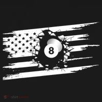 American Flag Billiards Cute Billiards Player Gift Toddler T-Shirt thumb 4