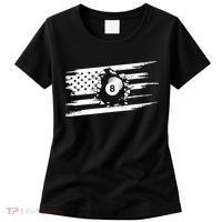 American Flag Billiards Cute Billiards Player Gift Women's T-Shirt thumb 0