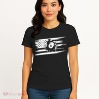 American Flag Billiards Cute Billiards Player Gift Women's T-Shirt thumb 4