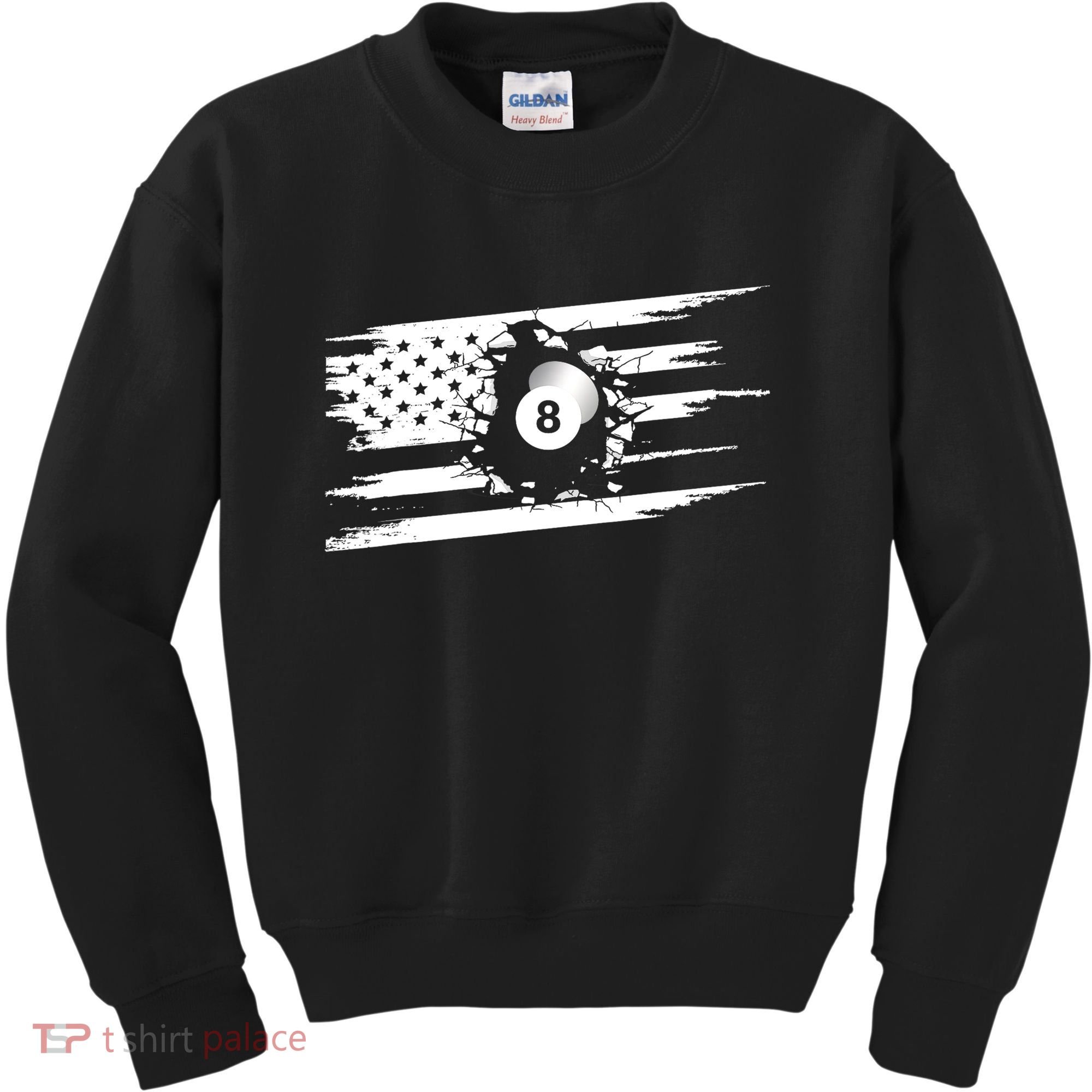 American Flag Billiards Cute Billiards Player Gift Kids Sweatshirt
