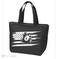 American Flag Billiards Cute Billiards Player Gift Tote Bag thumb 3