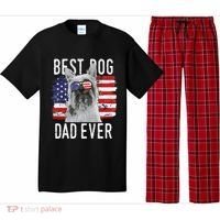 American Flag Best Dog Dad Ever Silky Terriers Usa Pajama Set thumb 0
