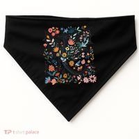 Abraxos Fantasy Bookish Floral Abraxos USA-Made Doggie Bandana thumb 0